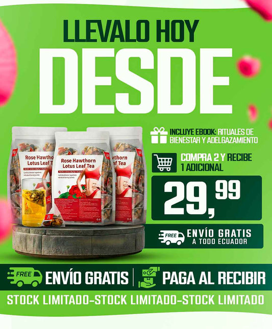Té Adelgazante Apple Rose & Lotus Leaf